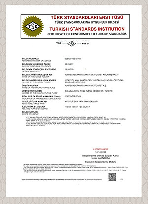 TS EN 12004-1 Seramik Yapıştırıcılar Ürün Uyg. Bel. 2023 Eskişehir